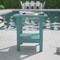 Flash Furniture Blue 2 Tier Adirondack Style Patio Side Table LE-HMP-1035-1517H-BL-GG - alternate 1